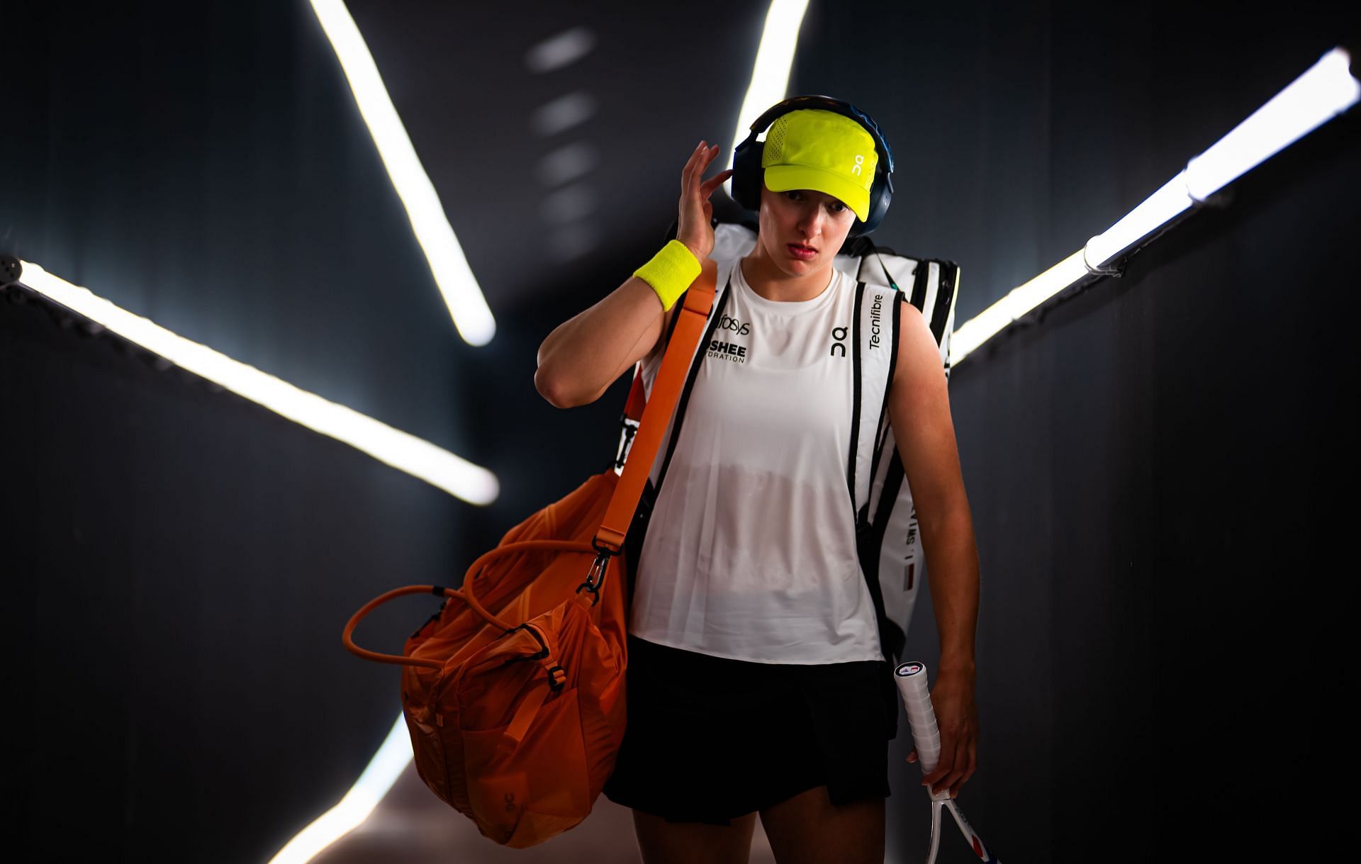 Iga Swiatek pictured at the 2025 Italian Open | Image Source: Getty